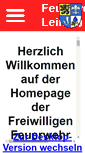 Mobile Screenshot of feuerwehr-leimen.de